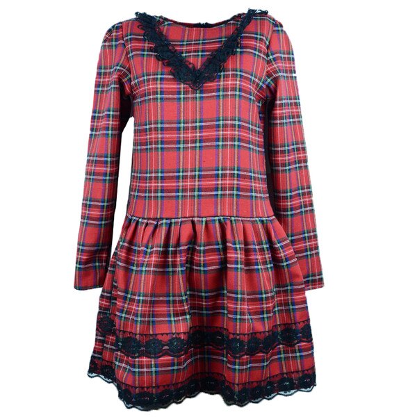 Rochita pentru fete Mini Junior SN-17/2, Rosu 92 cm