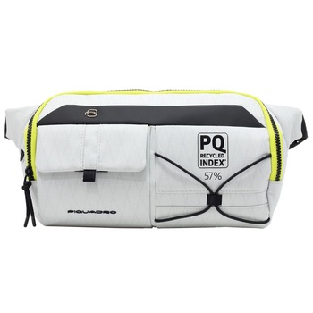 Borseta de brau ( marsupiu ), Piquadro, din tesut reciclat 57%, CA5380S114/BI, gri Borseta de brau ( marsupiu ), Piquadro, din tesut reciclat 57%, CA5380S114/BI, gri