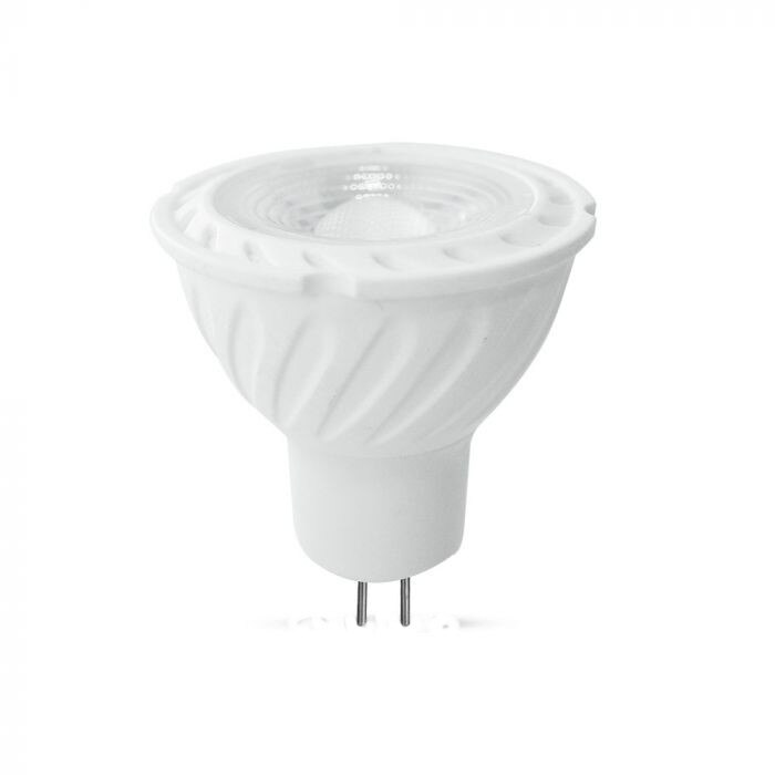 Spot LED Samsung Chip - 6.5W, GU5.3, MR16 Ripple Plastic Lupa 110`, Alb Natural 4000K