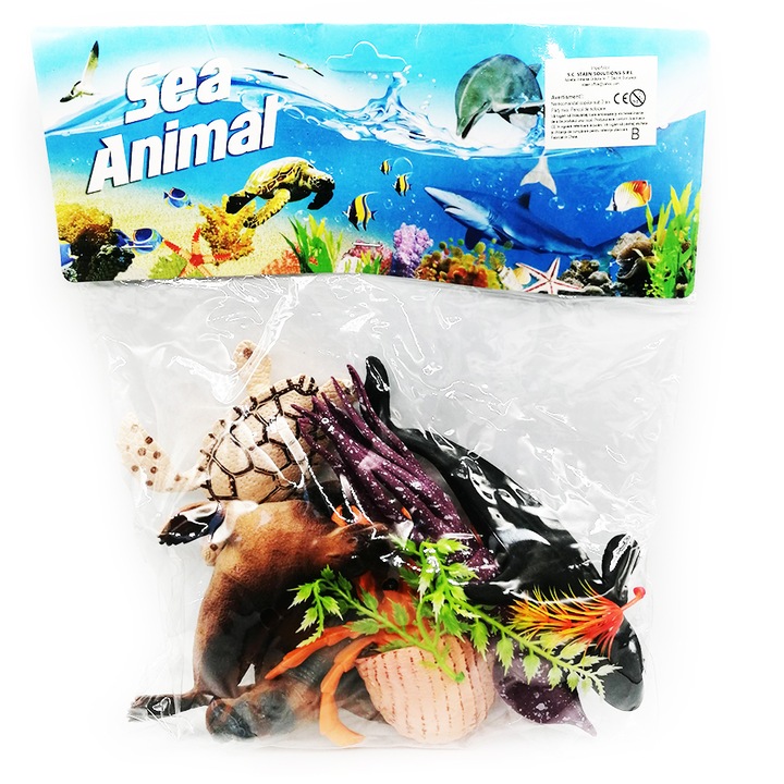 Figurine animale acvatice, "Sea Animal", 8 buc/set