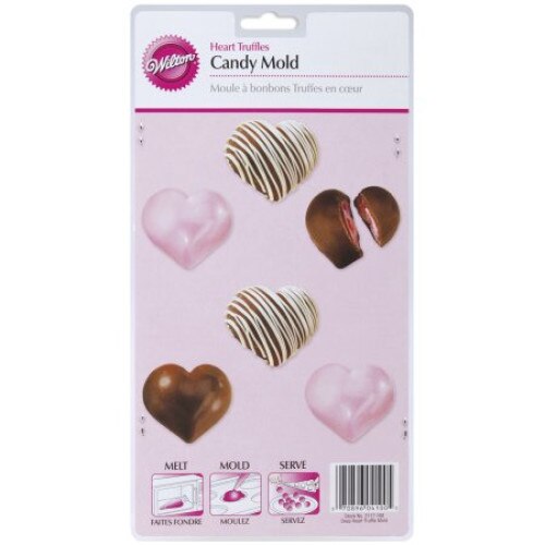Matrita ciocolata si bomboane in forma de Inimioare, Wilton
