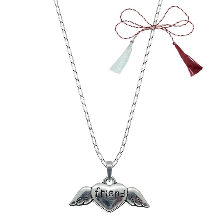 Martisor Személyre szabott ezüst lánc medál Szívbarát 9559FIG01490 Dras 45 cm ezüst