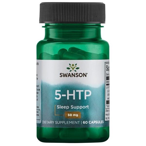 Supliment alimentar, 5-hidroxitriptofan (50 mg), Swanson 5-HTP - 60 capsule (60 doze)