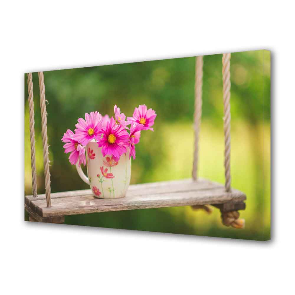 Tablou Canvas Flori in leagan, 40 x 60 cm
