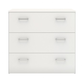 Comoda Space Alb, Tvilum 3 sertare, 74x36x70 cm Comoda Space Alb, Tvilum 3 sertare, 74x36x70 cm