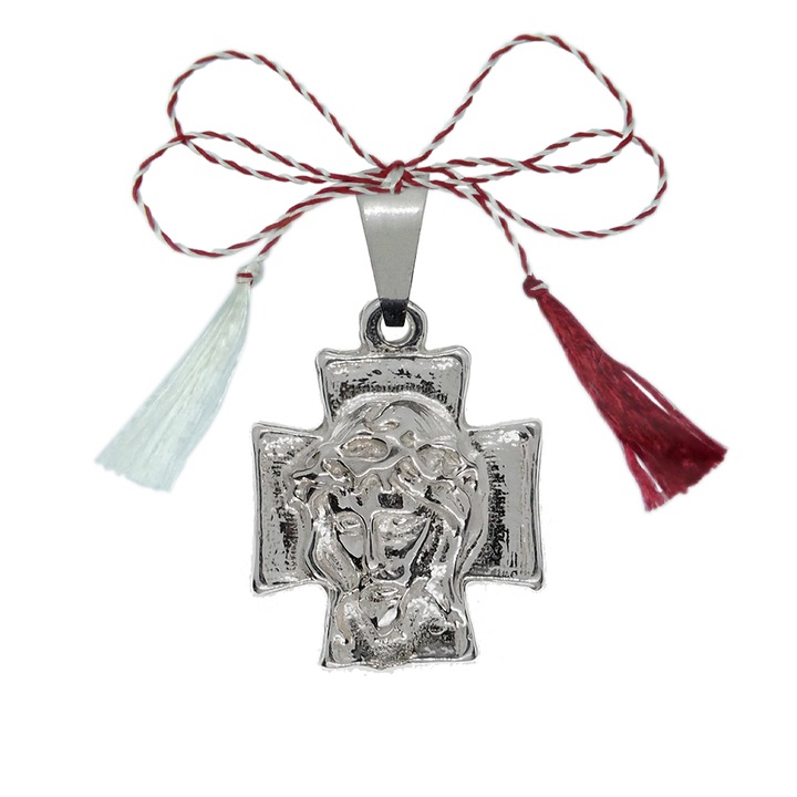 Martisor Cruciulita argint model 4138900 Dras Argintiu