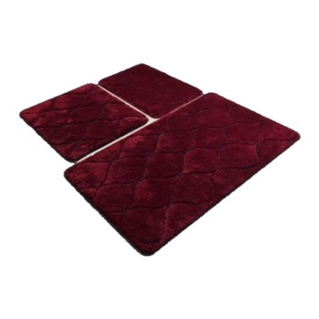 Set 3 covorase baie acril 60x100cm, 50x60 cm, 40x60 cm, Alessia Home, Infinity - Cherry Set 3 covorase baie acril 60x100cm, 50x60 cm, 40x60 cm, Alessia Home, Infinity - Cherry