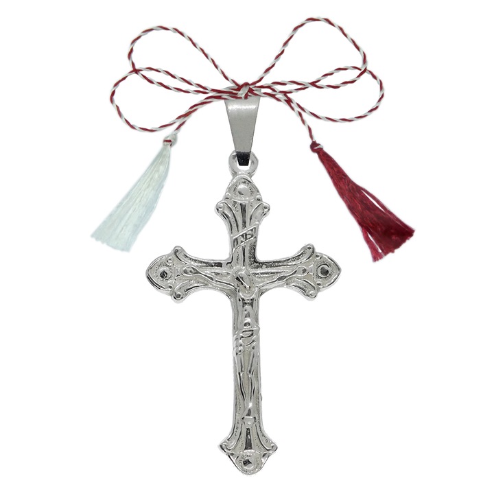 Martisor Cruciulita argint model 4189410 Dras Argintiu