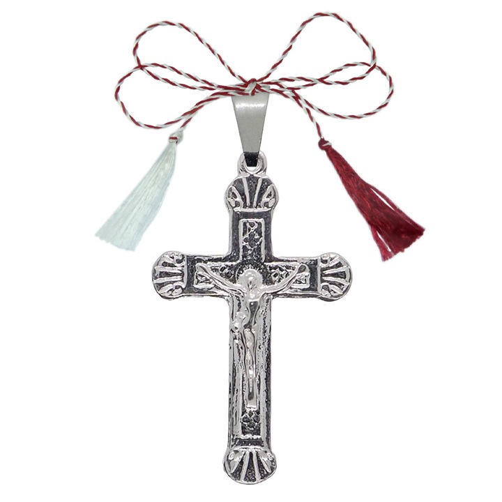 Martisor Cruciulita argint model 4508265 Dras Argintiu