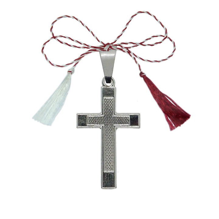 Martisor Cruciulita argint model 4108190 Dras Argintiu