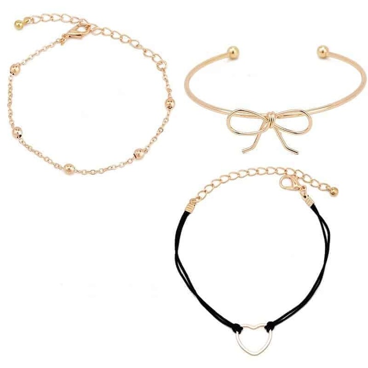 Set 3 Bratari Everine, Auriu C6