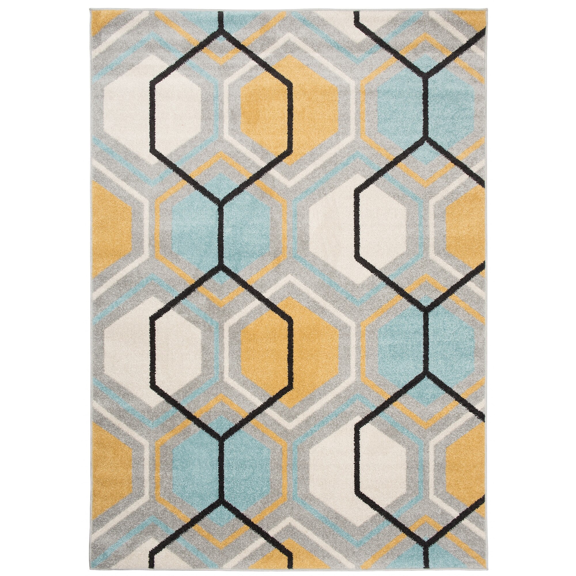 Covor Lazur Modern Chemex C569B /TURQUOIS gri 80x150