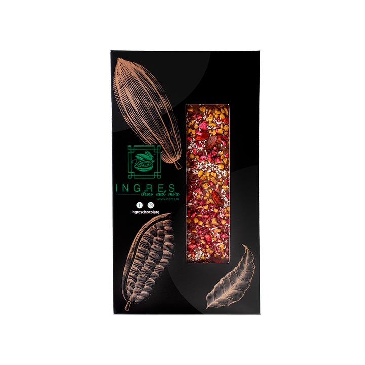 Tableta de ciocolata belgiana fara zahar Ingres, 110 gr