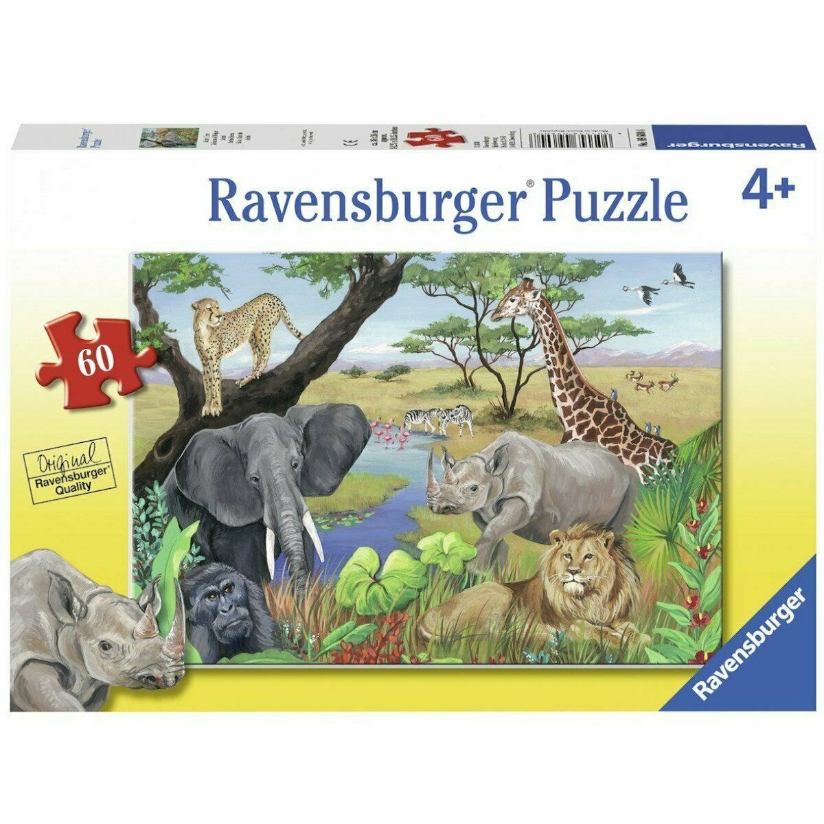 Puzzle Ravensburger - Animale Safari, 60 piese