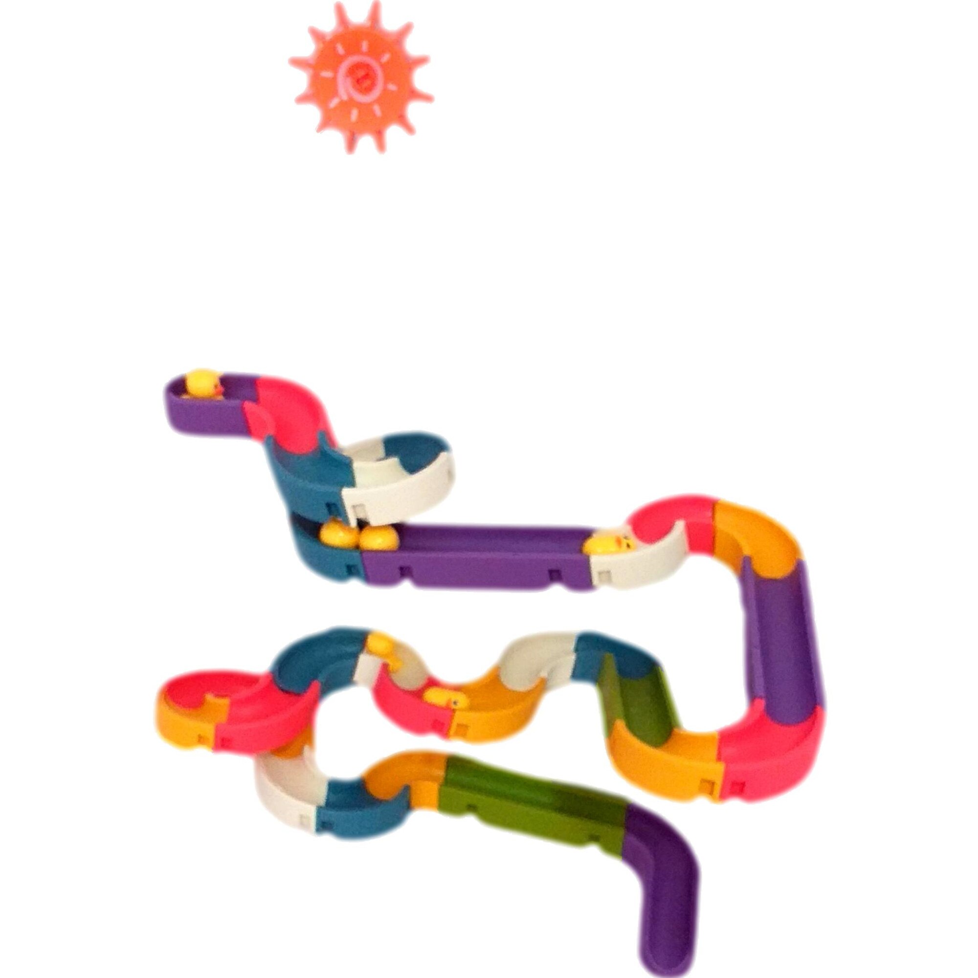 Set de baie jucarie acvatica cu tobogan 48 Piese