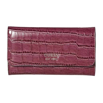 Portofel pentru femei Guess Lyndi Slim Clutch Wallet, Visiniu Portofel pentru femei Guess Lyndi Slim Clutch Wallet, Visiniu