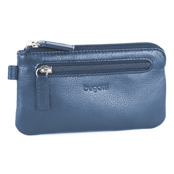 Port chei Bugatti, din piele naturala moale bleumarin, Sempre Port chei Bugatti, din piele naturala moale bleumarin, Sempre