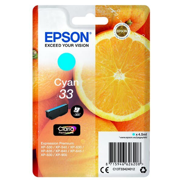 Cartus Epson T3342 (C13T33424012), Azur