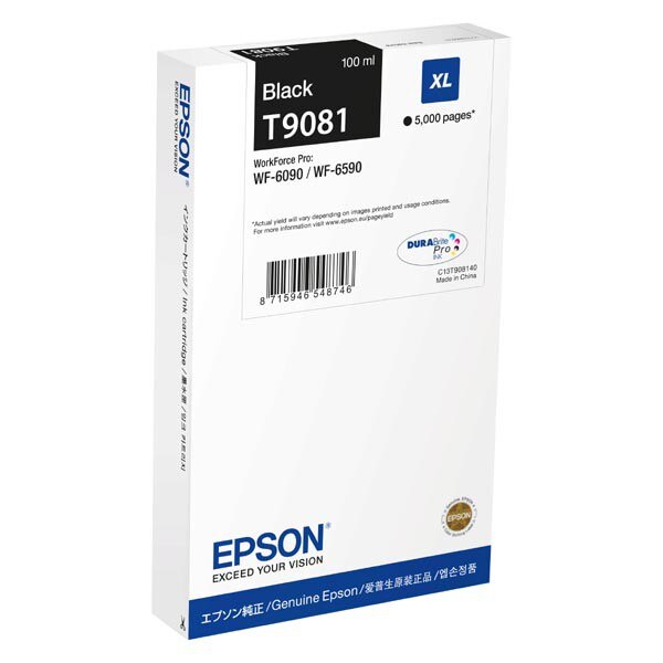 Cartus Epson T9081 (C13T908140), Negru