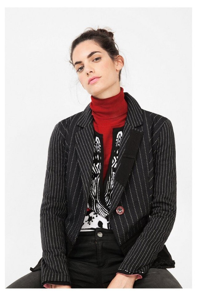 Sacou Desigual 67e2lb2, Negru, 44