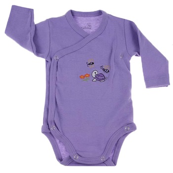 Body cu maneca lunga pentru fete Pifou Model 10 ML10-M, Mov Body cu maneca lunga pentru fete Pifou Model 10 ML10-M, Mov