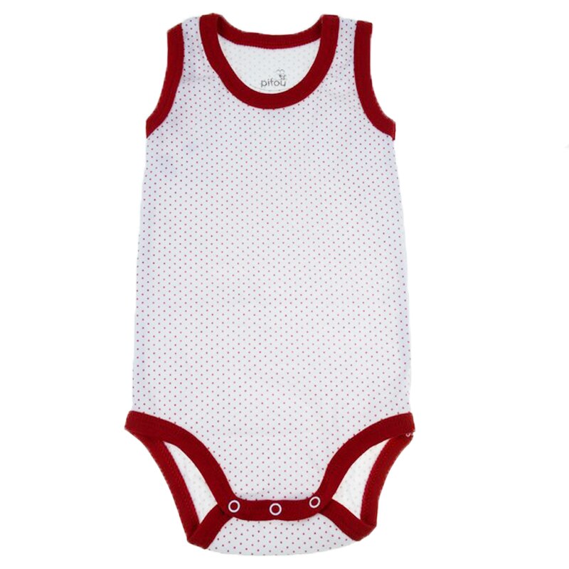 Body tip maiou pentru bebelusi Pifou Model 5F2, Alb