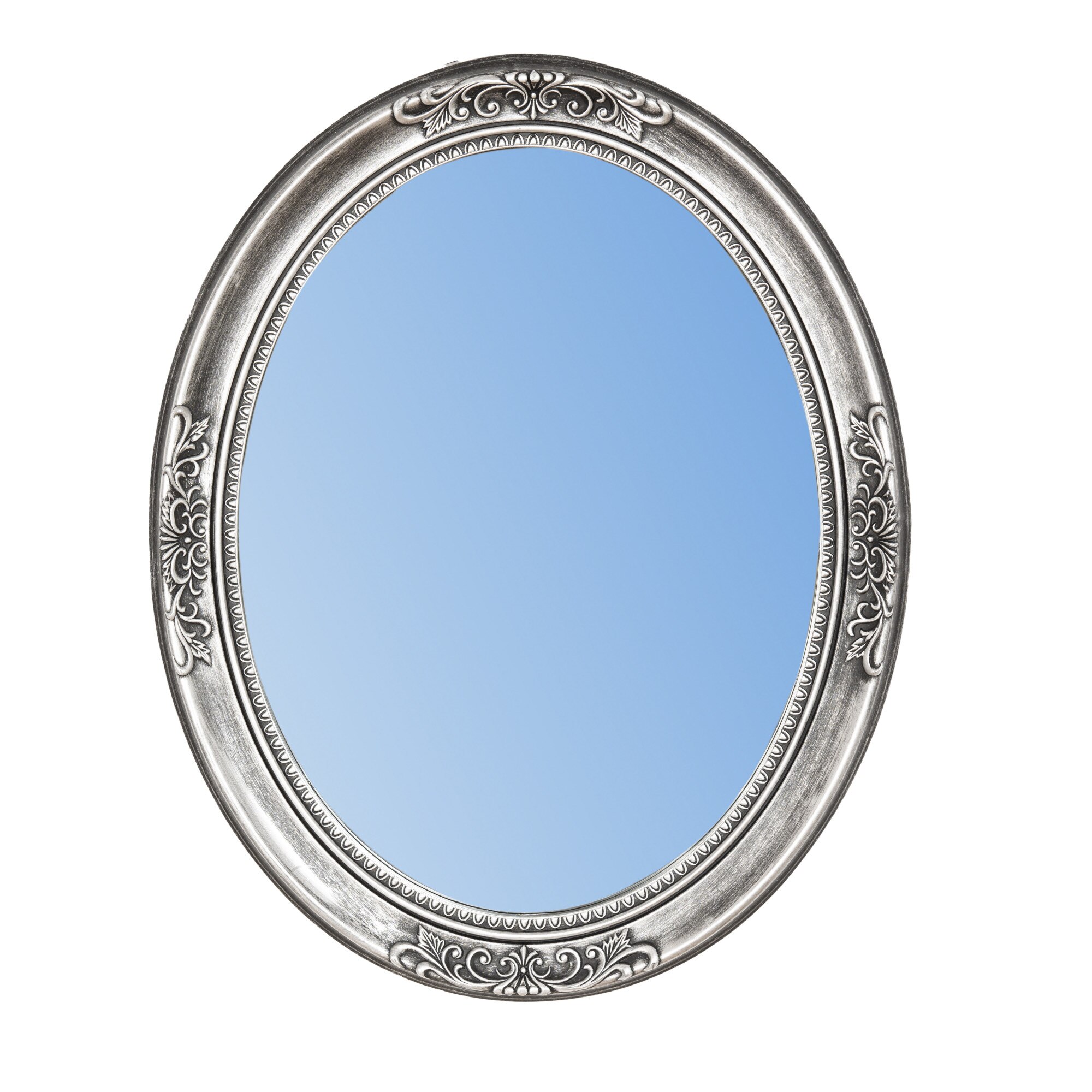 Oglinda 'Just Silver', 71 x 56.5 cm, rama realizata din plastic