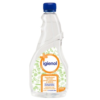 Dezinfectant fara clor Igienol Clear rezerva, 750 ml Dezinfectant fara clor Igienol Clear rezerva, 750 ml