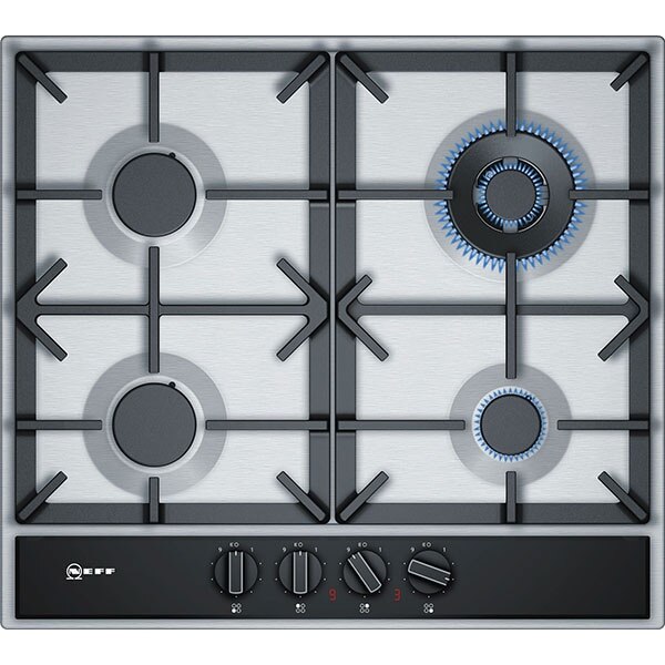 Plita incorporabila NEFF T26DA59N0, gaz, 4 arzatoare, Inox