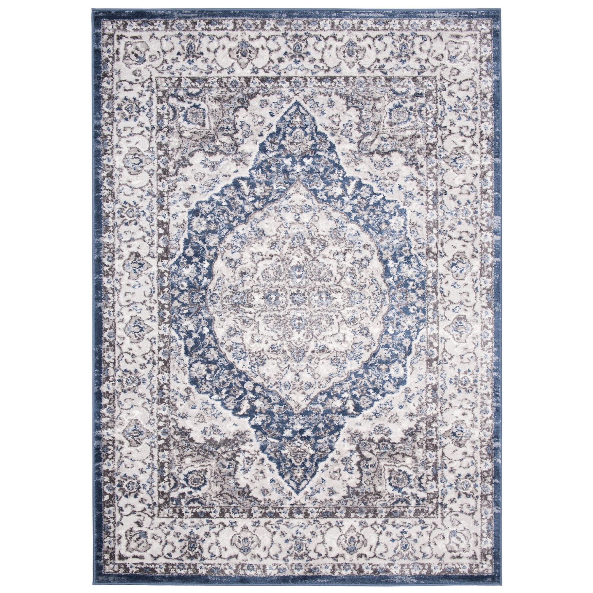 Covor Laos Durable Flecked Floral Chemex N238C EZM gri 200x300