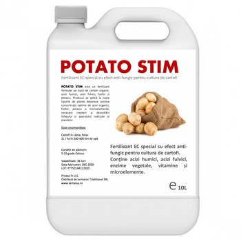 Fertilizant EC special cu efect antifungic pentru cultura de cartofi, Potato Stim, 10L Fertilizant EC special cu efect antifungic pentru cultura de cartofi, Potato Stim, 10L