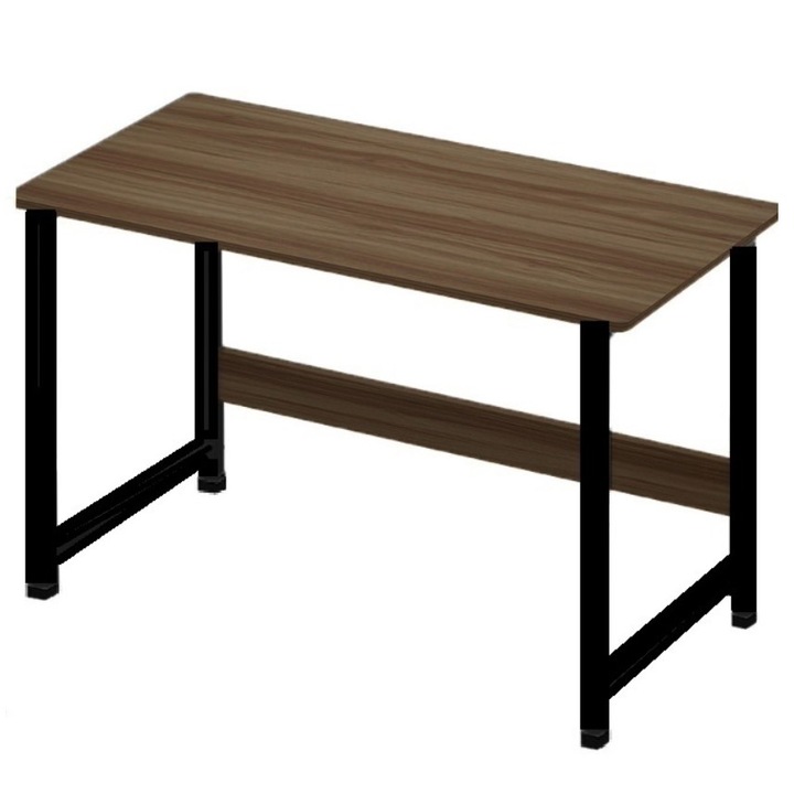 Buz Íróasztal, Laptophoz/Pc-hez, Nappaliba/Hálószobába, Fa asztallappal, 100 x 45 x 72 cm, Barna
