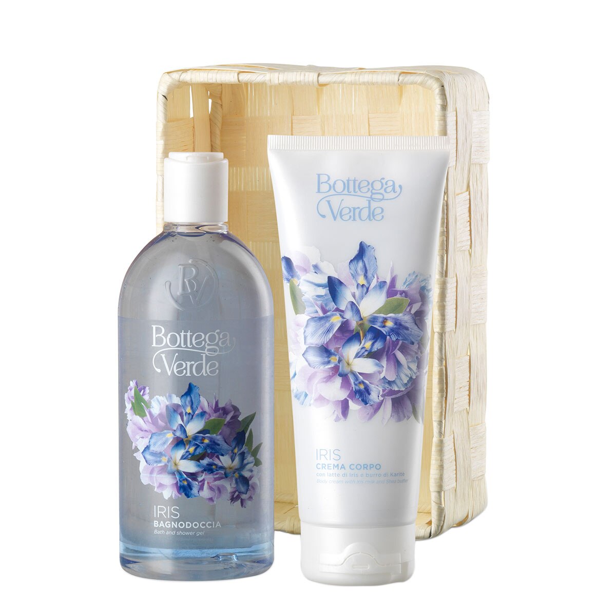 Set cadou femei, ingrijire corp, cu aroma de iris - Iris, 200 ML, 400 ML, Bottega Verde