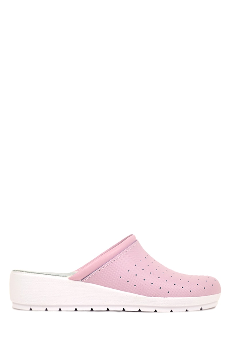 Saboti Medicali MARIBON cu interior din PIELE Roz