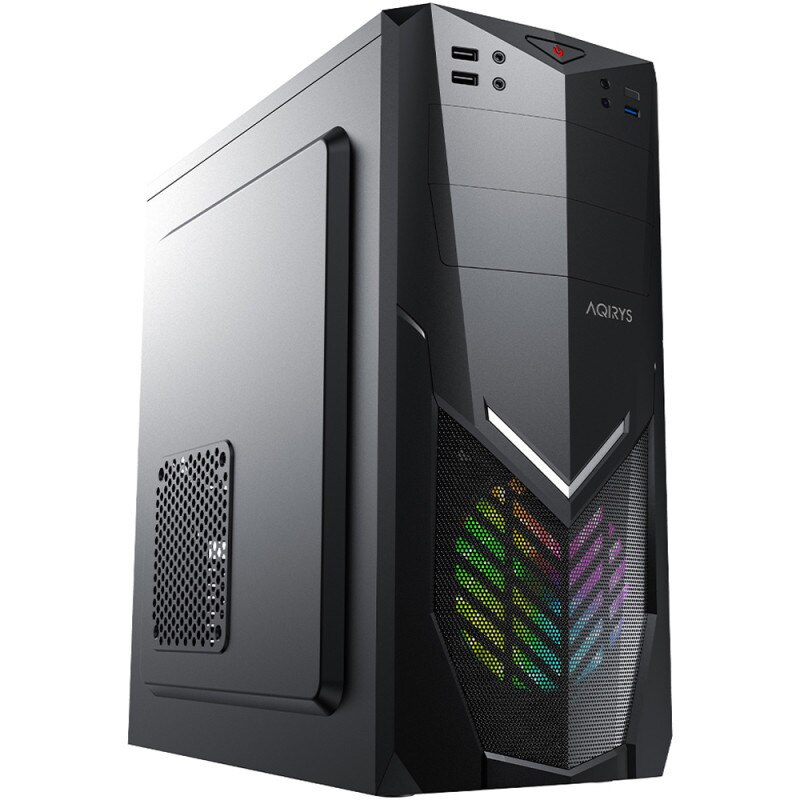 Sistem Office Green, AMD Ryzen 5 PRO 3400G 3.7GHz, 8GB DDR4, SSD 240GB, AMD Radeon™ Vega 11, iluminare Rainbow, KIT (Tastatura + Mouse)