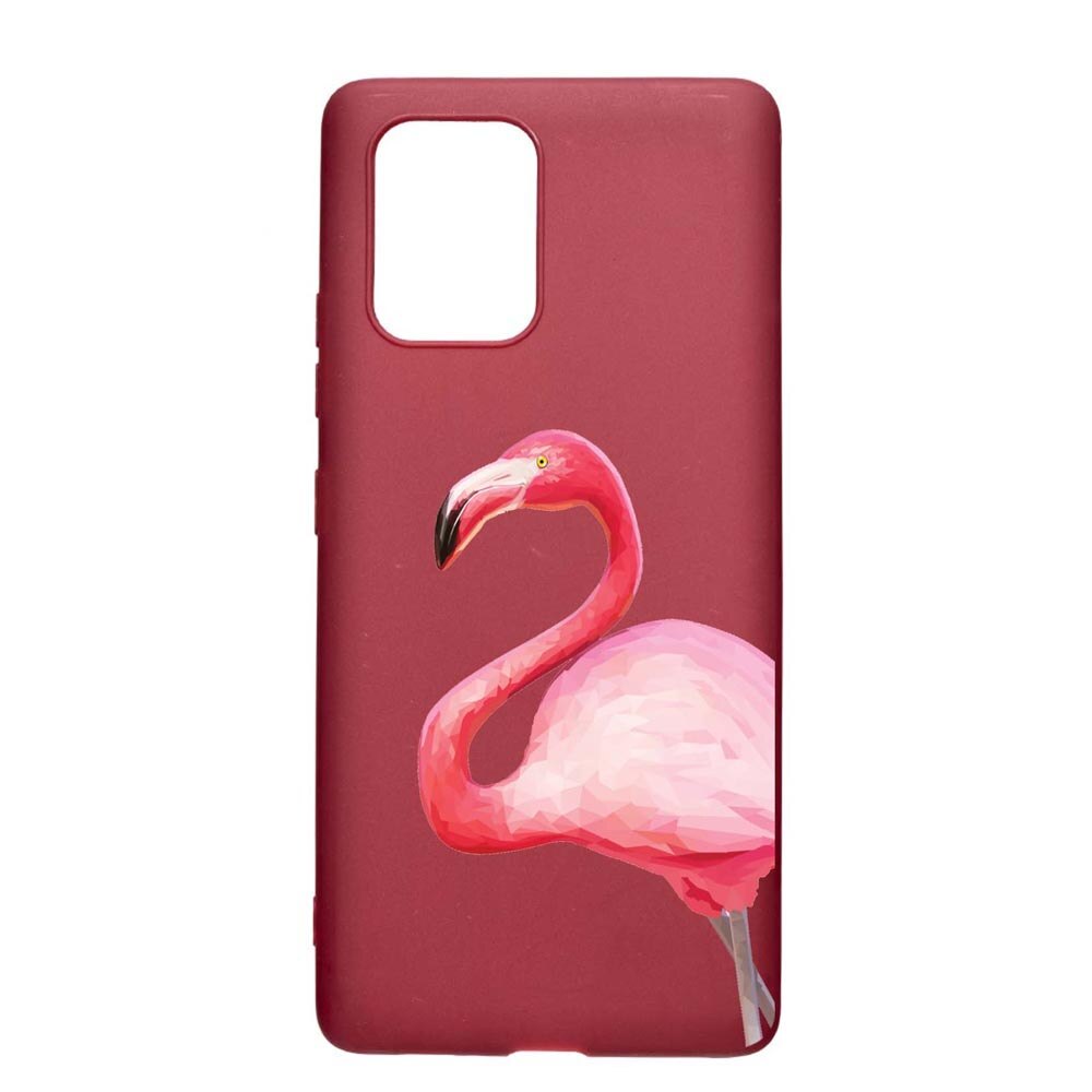 Husa Apple iPhone 11, Flamingo, rezistenta la uzura, anti-alunecare, din silicon Premium, Pomegranate, PG55