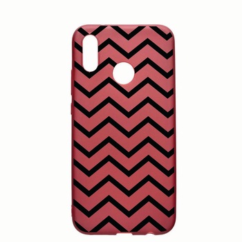 Husa Huawei P20 Lite, Zebra Line, rezistenta la uzura, anti-alunecare, din silicon Premium, Pomegranate, PG52 Husa Huawei P20 Lite, Zebra Line, rezistenta la uzura, anti-alunecare, din silicon Premium, Pomegranate, PG52