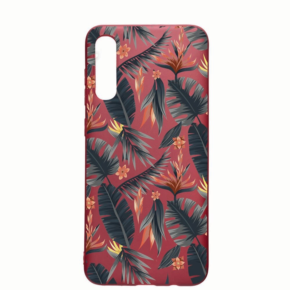 Husa Samsung Galaxy A50 / A50S, Tropical Pattern, rezistenta la uzura, anti-alunecare, din silicon Premium, Pomegranate, PG88