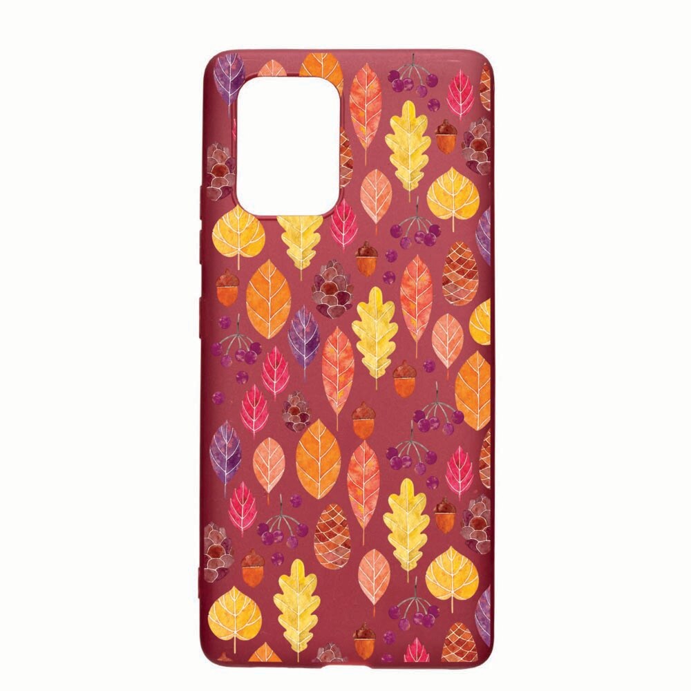 Husa Apple iPhone 11, Autumn, rezistenta la uzura, anti-alunecare, din silicon Premium, Pomegranate, PG111