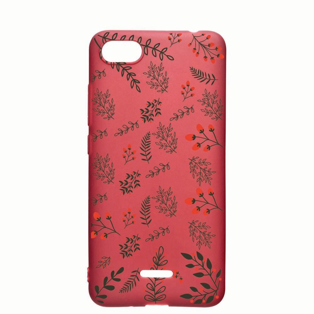 Husa Apple iPhone 6S / 6, Berry, rezistenta la uzura, anti-alunecare, din silicon Premium, Pomegranate, PG153