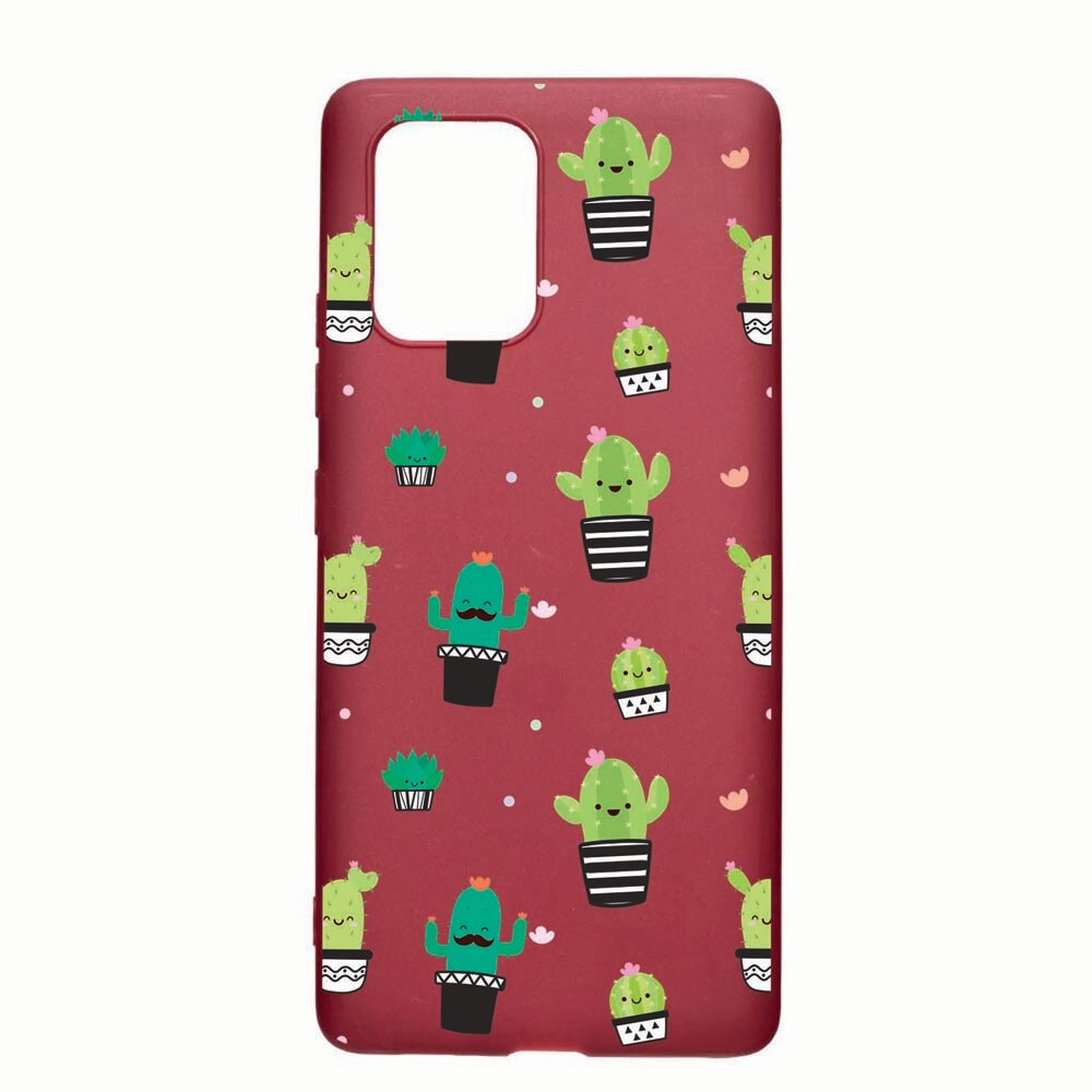 Husa Apple iPhone 11, Cactus, rezistenta la uzura, anti-alunecare, din silicon Premium, Pomegranate, PG165