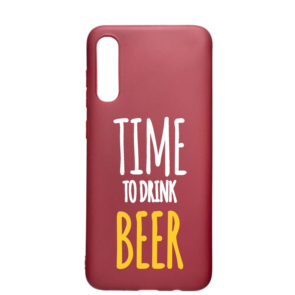 Husa Samsung Galaxy A30S, Beer, rezistenta la uzura, anti-alunecare, din silicon Premium, Pomegranate, PG157