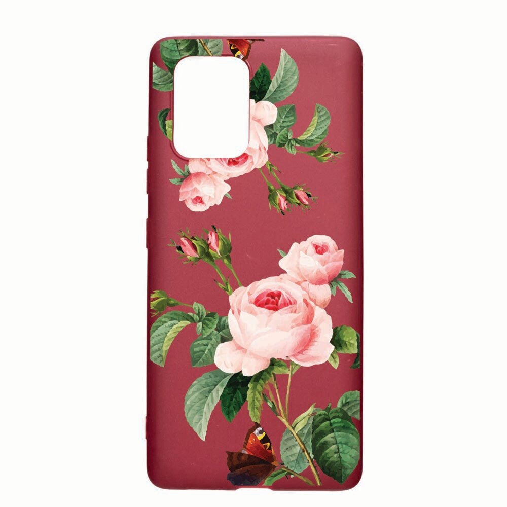 Husa Apple iPhone 11 Pro Max, Rose, rezistenta la uzura, anti-alunecare, din silicon Premium, Pomegranate, PG172