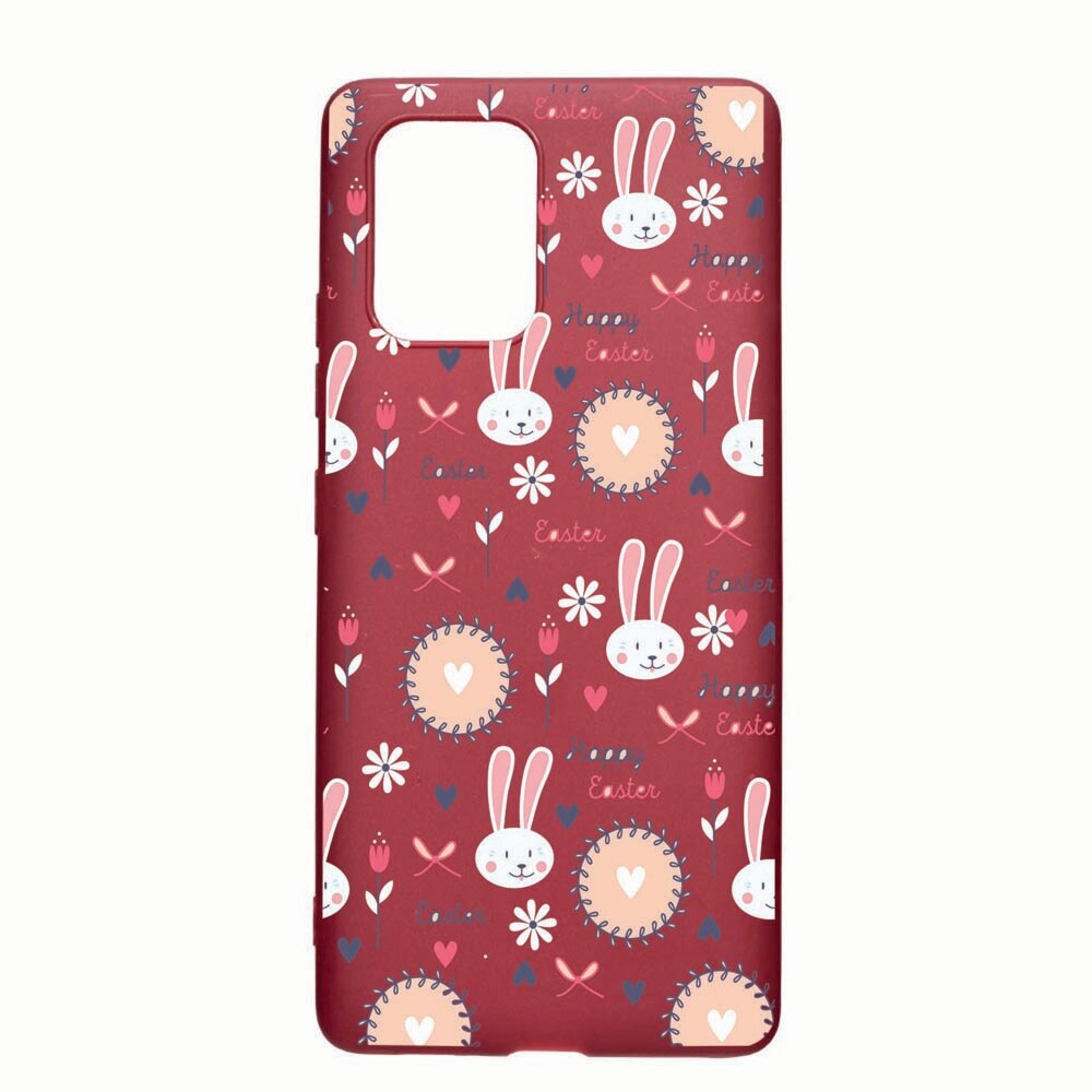 Husa Samsung Galaxy S10 Lite / A91, Easter, rezistenta la uzura, anti-alunecare, din silicon Premium, Pomegranate, PG189