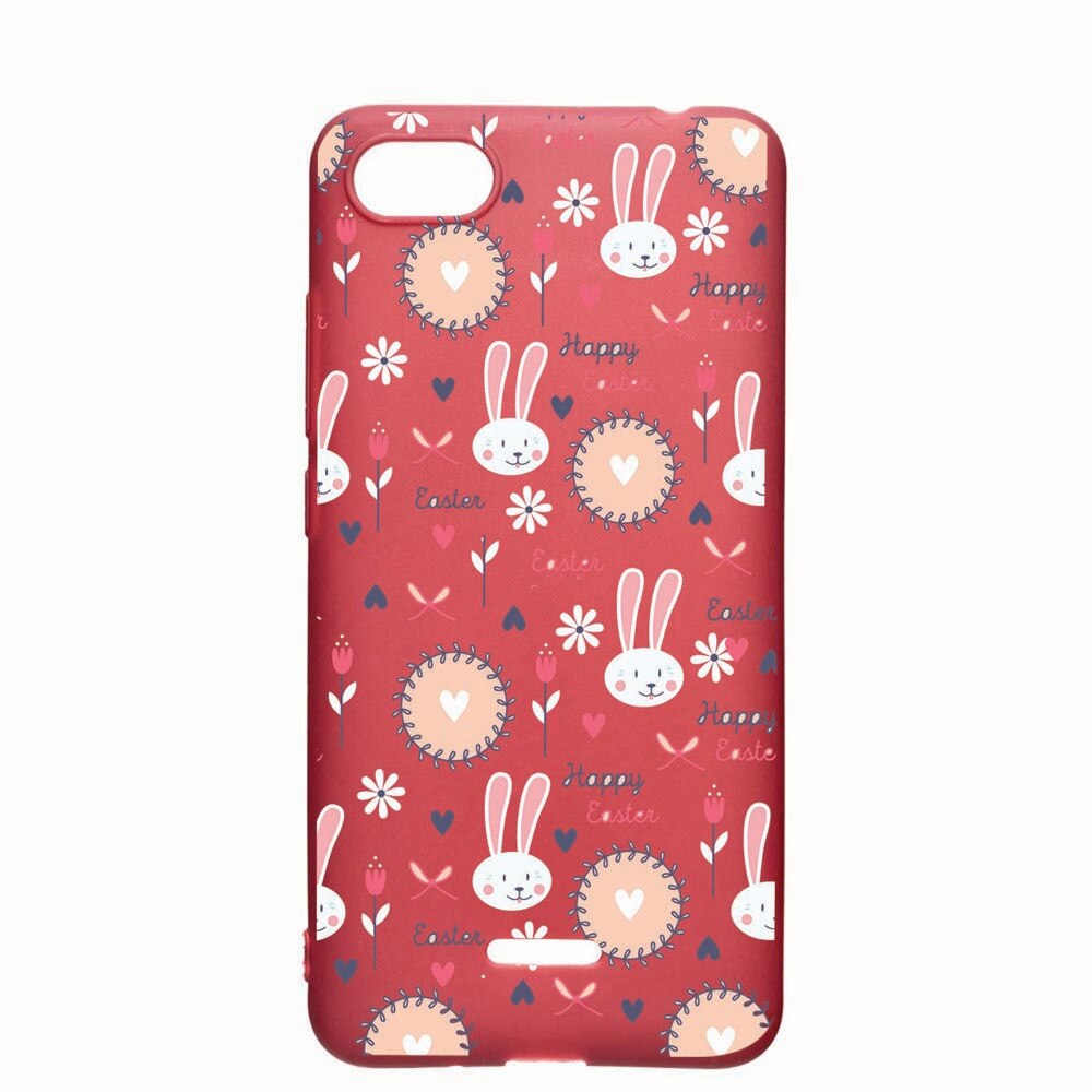 Husa Apple iPhone 6S / 6, Easter, rezistenta la uzura, anti-alunecare, din silicon Premium, Pomegranate, PG189