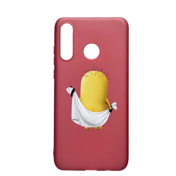 Husa Huawei P30 Lite, Cartoon, Minion, rezistenta la uzura, anti-alunecare, din silicon Premium, Pomegranate, PG219 Husa Huawei P30 Lite, Cartoon, Minion, rezistenta la uzura, anti-alunecare, din silicon Premium, Pomegranate, PG219
