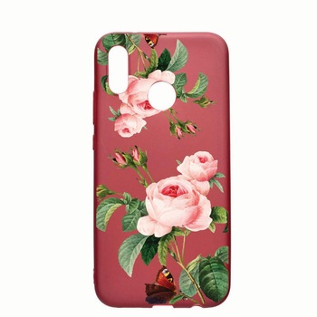 Husa Huawei P20 Lite, Rose, rezistenta la uzura, anti-alunecare, din silicon Premium, Pomegranate, PG172 Husa Huawei P20 Lite, Rose, rezistenta la uzura, anti-alunecare, din silicon Premium, Pomegranate, PG172