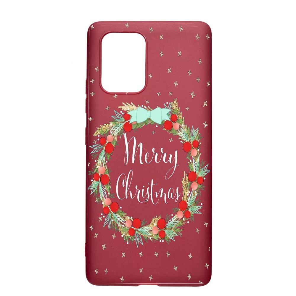 Husa Apple iPhone 11, Xmas, rezistenta la uzura, anti-alunecare, din silicon Premium, Pomegranate, PG312
