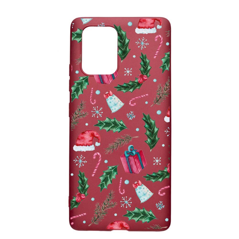 Husa Apple iPhone 11, Xmas, rezistenta la uzura, anti-alunecare, din silicon Premium, Pomegranate, PG314