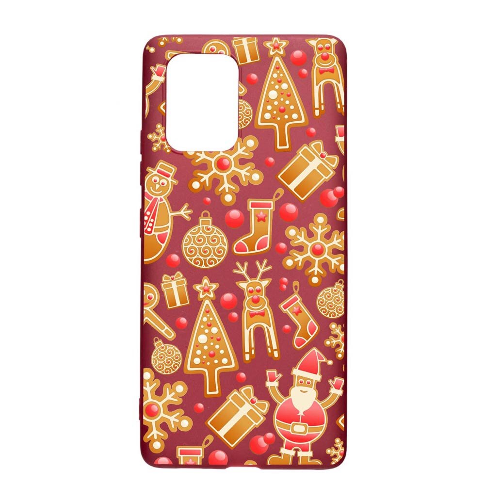 Husa Apple iPhone 11, Xmas, rezistenta la uzura, anti-alunecare, din silicon Premium, Pomegranate, PG317